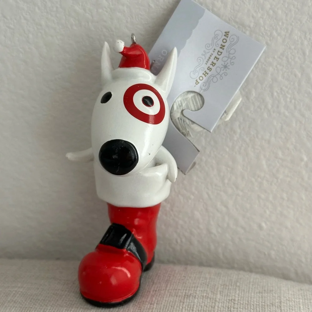 2024 NWT Target bullseye dog Christmas holiday ornament